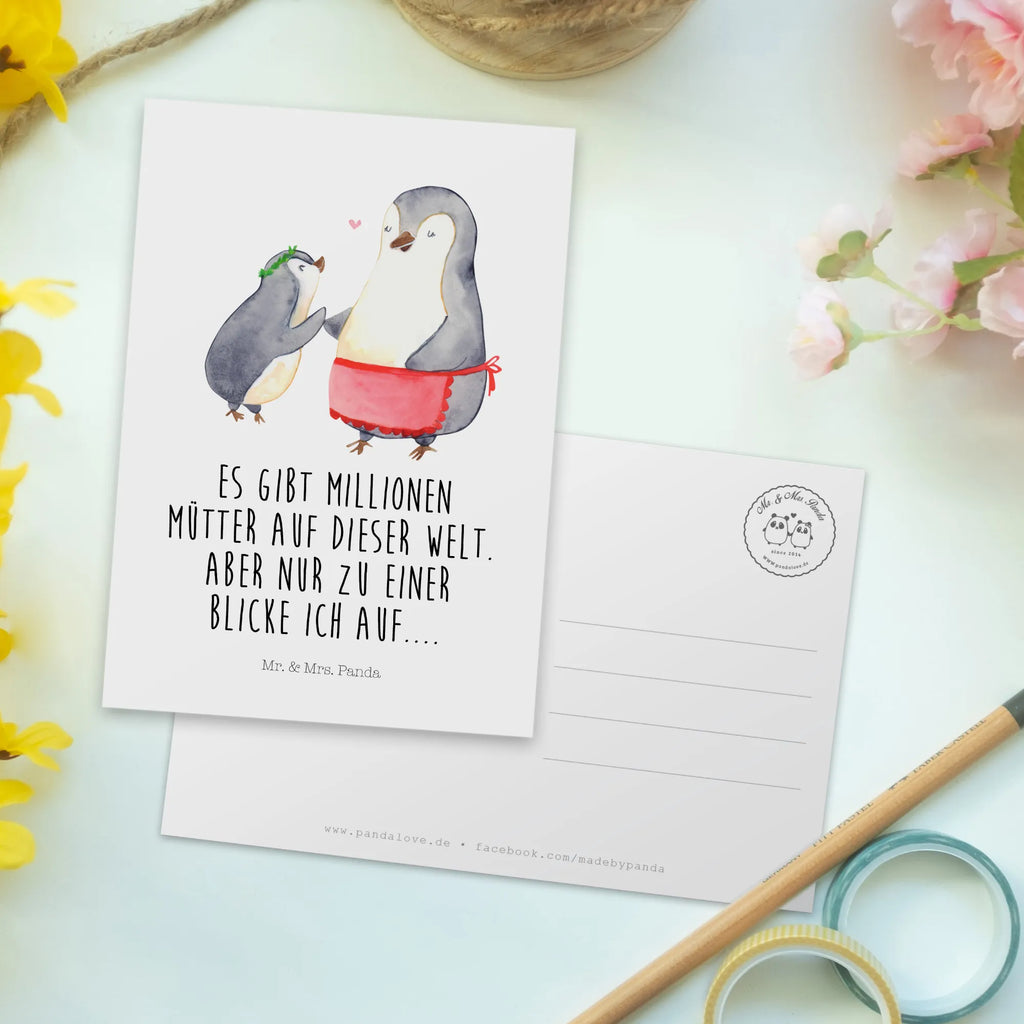 Postkarte Pinguin mit Kind Postkarte, Karte, Geschenkkarte, Grußkarte, Einladung, Ansichtskarte, Geburtstagskarte, Einladungskarte, Dankeskarte, Ansichtskarten, Einladung Geburtstag, Einladungskarten Geburtstag, Familie, Vatertag, Muttertag, Bruder, Schwester, Mama, Papa, Oma, Opa, Geschenk, Mami, Mutti, Mutter, Geburststag