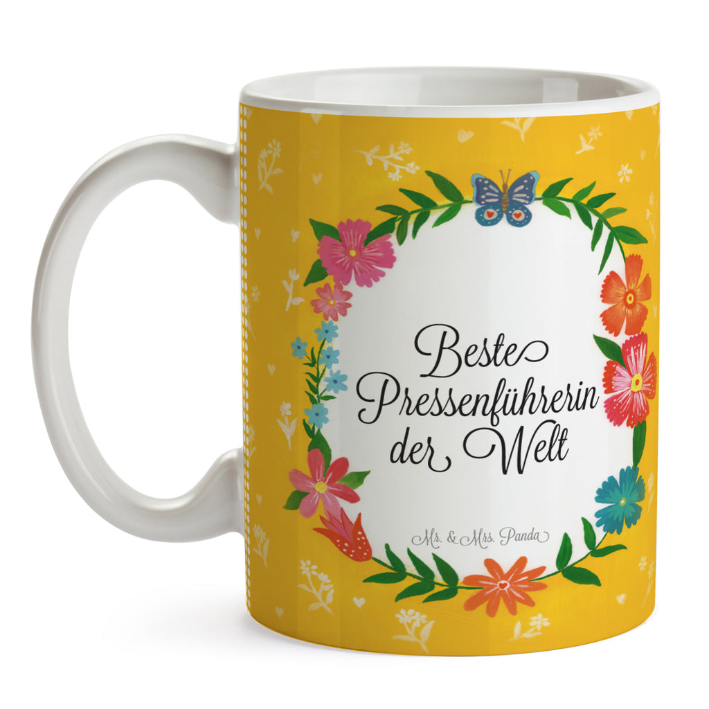 Tasse Pressenführerin Tasse, Kaffeetasse, Teetasse, Becher, Kaffeebecher, Teebecher, Keramiktasse, Porzellantasse, Büro Tasse, Geschenk Tasse, Tasse Sprüche, Tasse Motive, Kaffeetassen, Tasse bedrucken, Designer Tasse, Cappuccino Tassen, Schöne Teetassen, Geschenk