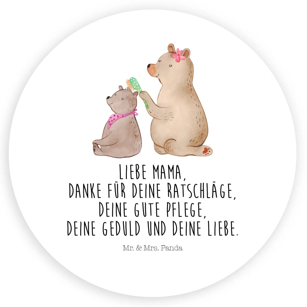 Rund Aufkleber Bär mit Kind Sticker, Aufkleber, Etikett, Familie, Vatertag, Muttertag, Bruder, Schwester, Mama, Papa, Oma, Opa, Geschenk, Mutti, Mutter