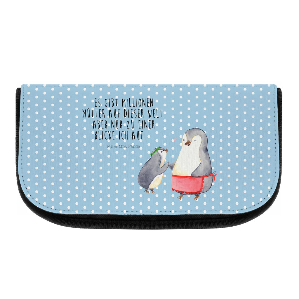 Kosmetiktasche Pinguin mit Kind Kosmetikbeutel, Kulturtasche, Kulturbeutel, Schminktasche, Make-Up Tasche, Kosmetiktasche, Beauty Bag, Kosmetiktasche Damen, Make Up Tasche, Kosmetik Tasche, Kosmetiktasche Klein, Kleine Kosmetiktasche, Schminktasche Klein, Kosmetiktasche Mit Fächern, Schminktäschen, Schminke Tasche, Kosmetiktaschen Damen, Beauty Case, Schmink Täschchen, Familie, Vatertag, Muttertag, Bruder, Schwester, Mama, Papa, Oma, Opa, Geschenk, Mami, Mutti, Mutter, Geburststag