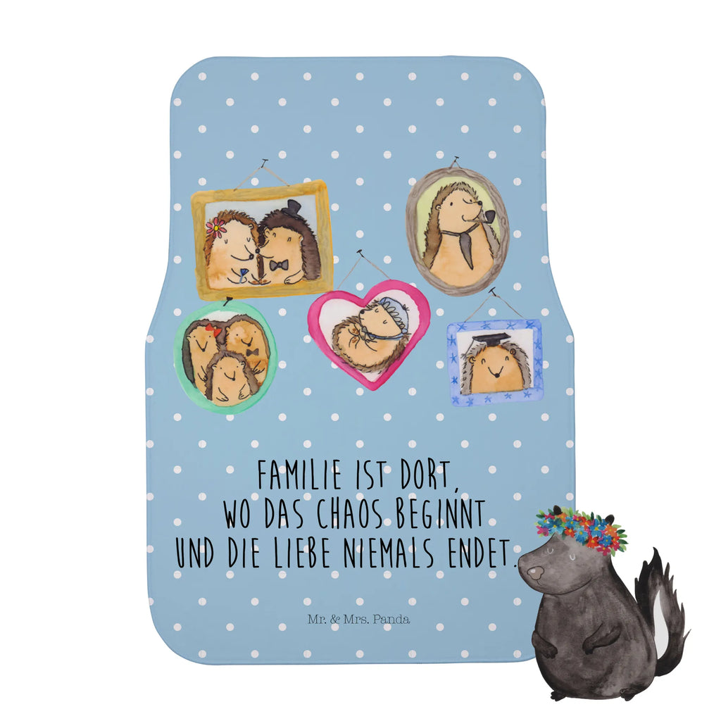 Fahrer Autofußmatte Igel Familie Autofußmatten, Fußmatte Auto, Fahrer, Schmutzmatte Auto, Familie, Vatertag, Muttertag, Bruder, Schwester, Mama, Papa, Oma, Opa, Liebe, Igel, Bilder, Zusammenhalt, Glück