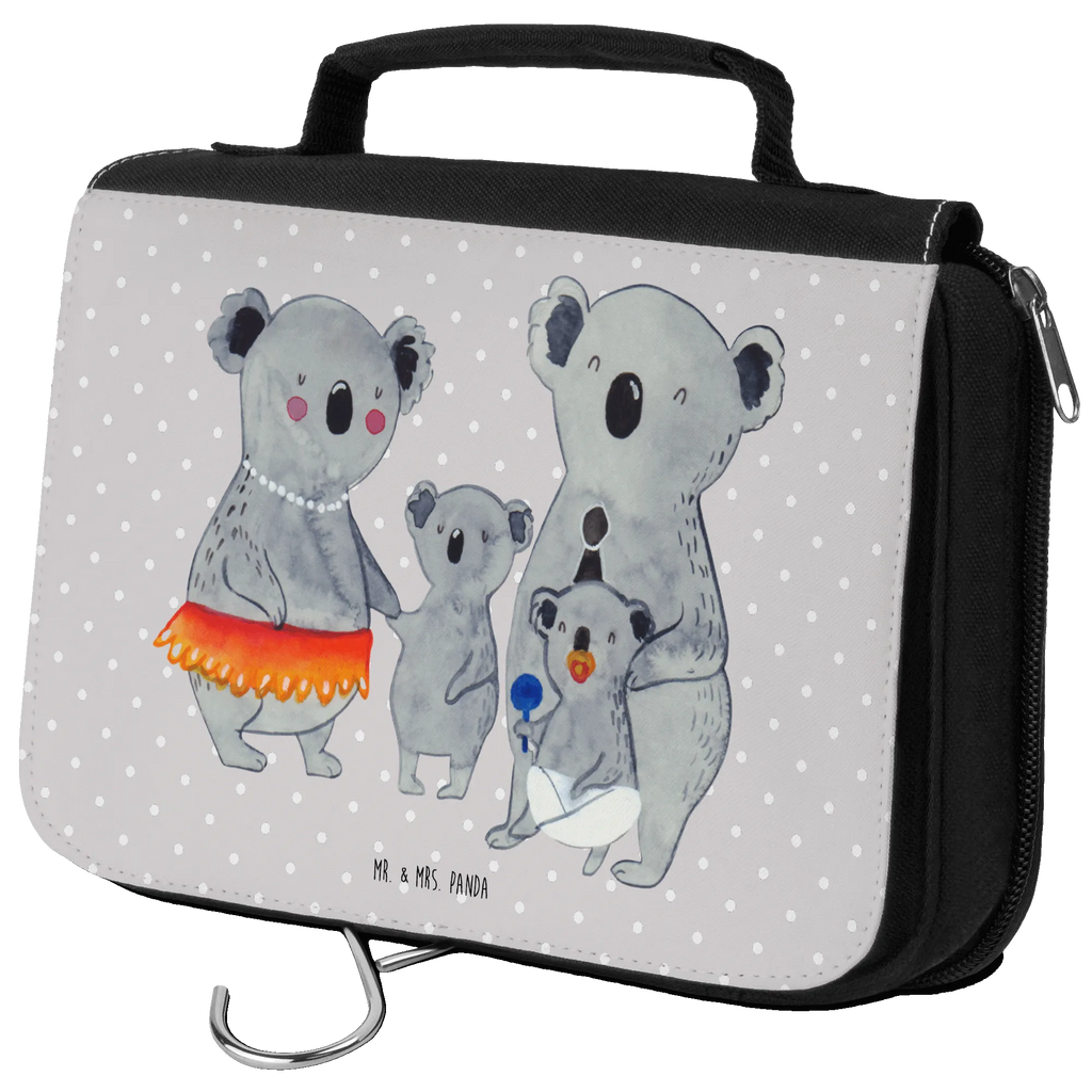 Kulturbeutel Koala Familie Kulturbeutel, Zum Aufhängen, Waschtasche, Kosmetiktasche, Damen, Herren, Aufbewahrungstasche, Schminktasche, Kosmetikbeutel, Organizer, Kulturtasche, Schminkutensil, Familie, Vatertag, Muttertag, Bruder, Schwester, Mama, Papa, Oma, Opa, Koala, Koalas, Family, Kinder, Geschwister, Familienleben