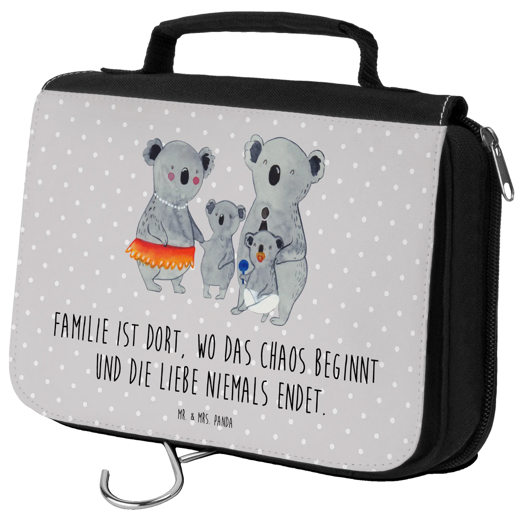 Kulturbeutel Koala Familie Kulturbeutel, Zum Aufhängen, Waschtasche, Kosmetiktasche, Damen, Herren, Aufbewahrungstasche, Schminktasche, Kosmetikbeutel, Organizer, Kulturtasche, Schminkutensil, Familie, Vatertag, Muttertag, Bruder, Schwester, Mama, Papa, Oma, Opa, Koala, Koalas, Family, Kinder, Geschwister, Familienleben