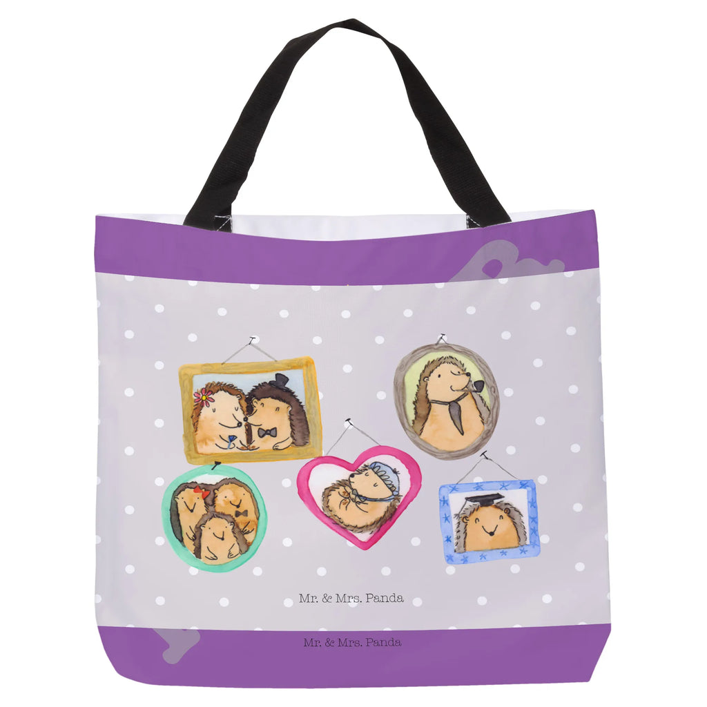 Shopper Igel Familie Beutel, Einkaufstasche, Tasche, Strandtasche, Einkaufsbeutel, Shopper, Schultasche, Freizeittasche, Tragebeutel, Schulbeutel, Alltagstasche, Familie, Vatertag, Muttertag, Bruder, Schwester, Mama, Papa, Oma, Opa, Liebe, Igel, Bilder, Zusammenhalt, Glück