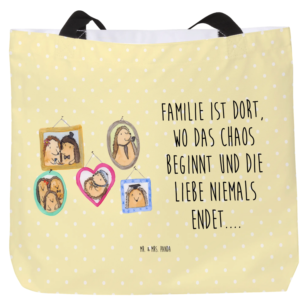 Shopper Igel Familie Beutel, Einkaufstasche, Tasche, Strandtasche, Einkaufsbeutel, Shopper, Schultasche, Freizeittasche, Tragebeutel, Schulbeutel, Alltagstasche, Familie, Vatertag, Muttertag, Bruder, Schwester, Mama, Papa, Oma, Opa, Liebe, Igel, Bilder, Zusammenhalt, Glück