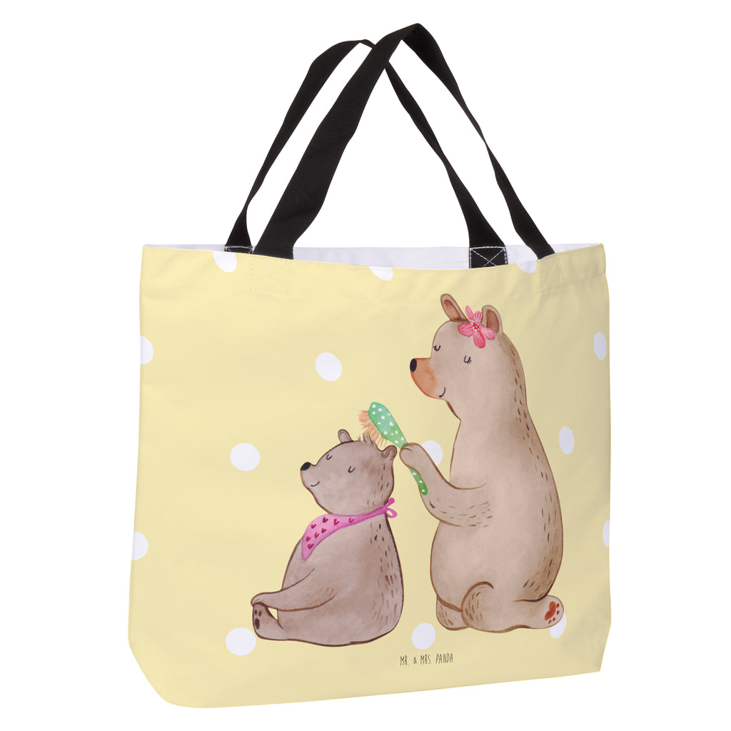 Shopper Bär mit Kind Beutel, Einkaufstasche, Tasche, Strandtasche, Einkaufsbeutel, Shopper, Schultasche, Freizeittasche, Tragebeutel, Schulbeutel, Alltagstasche, Familie, Vatertag, Muttertag, Bruder, Schwester, Mama, Papa, Oma, Opa, Geschenk, Mutti, Mutter