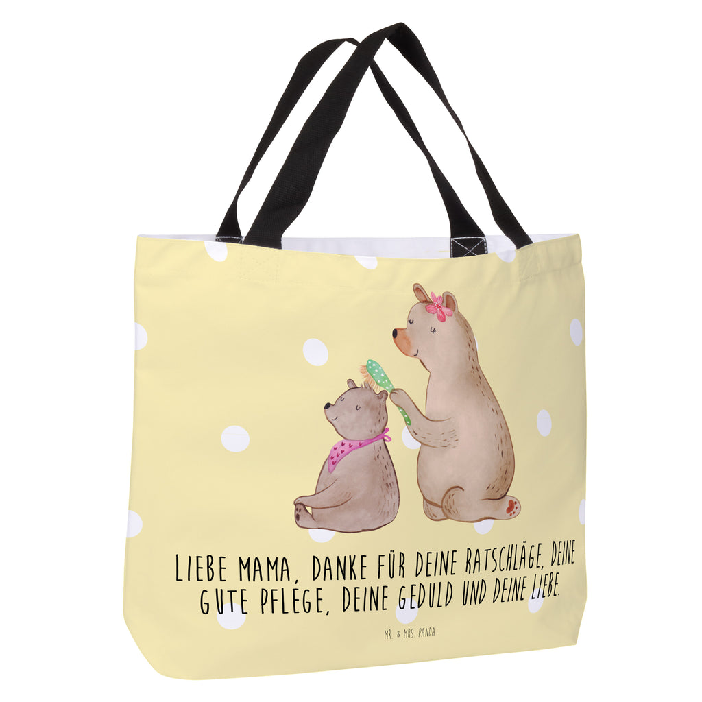 Shopper Bär mit Kind Beutel, Einkaufstasche, Tasche, Strandtasche, Einkaufsbeutel, Shopper, Schultasche, Freizeittasche, Tragebeutel, Schulbeutel, Alltagstasche, Familie, Vatertag, Muttertag, Bruder, Schwester, Mama, Papa, Oma, Opa, Geschenk, Mutti, Mutter