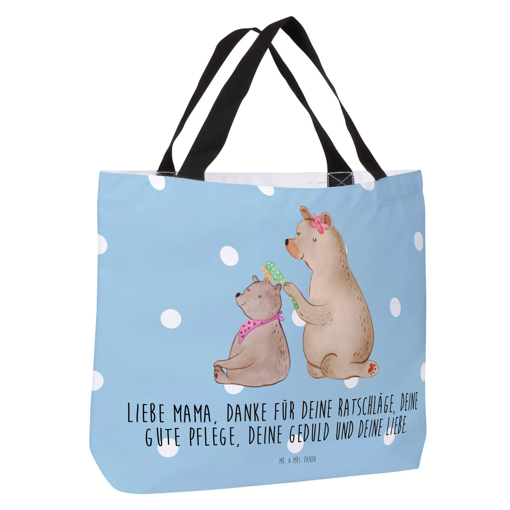 Shopper Bär mit Kind Beutel, Einkaufstasche, Tasche, Strandtasche, Einkaufsbeutel, Shopper, Schultasche, Freizeittasche, Tragebeutel, Schulbeutel, Alltagstasche, Familie, Vatertag, Muttertag, Bruder, Schwester, Mama, Papa, Oma, Opa, Geschenk, Mutti, Mutter