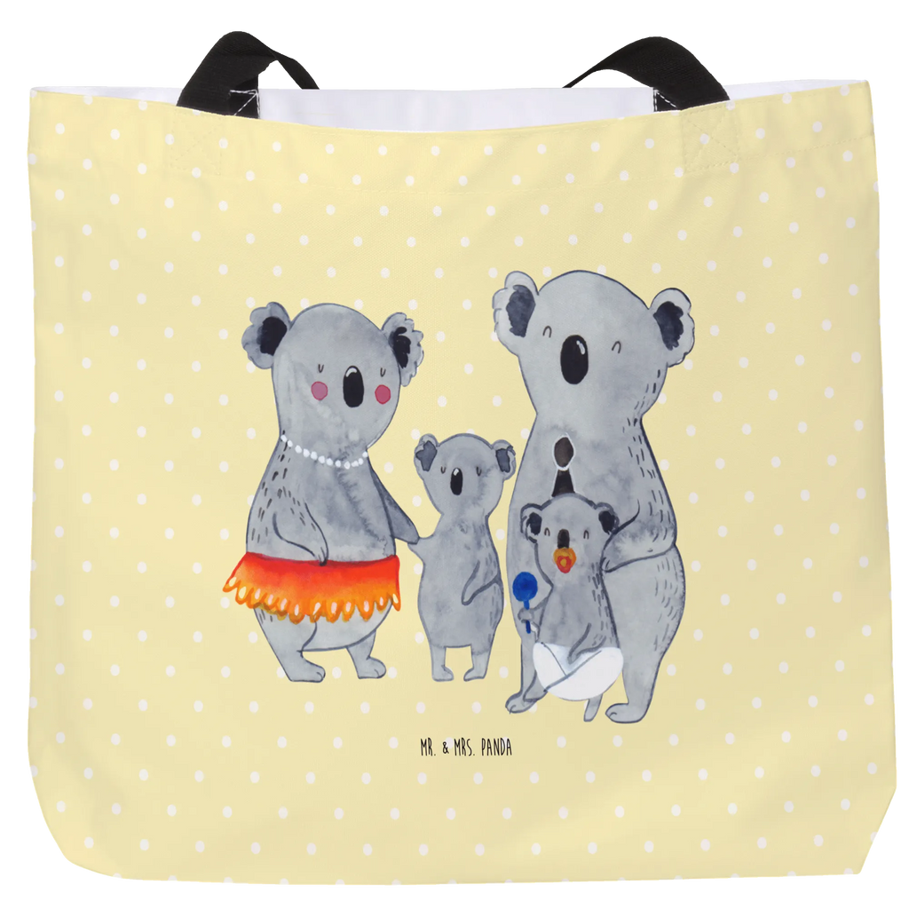 Shopper Koala Familie Beutel, Einkaufstasche, Tasche, Strandtasche, Einkaufsbeutel, Shopper, Schultasche, Freizeittasche, Tragebeutel, Schulbeutel, Alltagstasche, Familie, Vatertag, Muttertag, Bruder, Schwester, Mama, Papa, Oma, Opa, Koala, Koalas, Family, Kinder, Geschwister, Familienleben