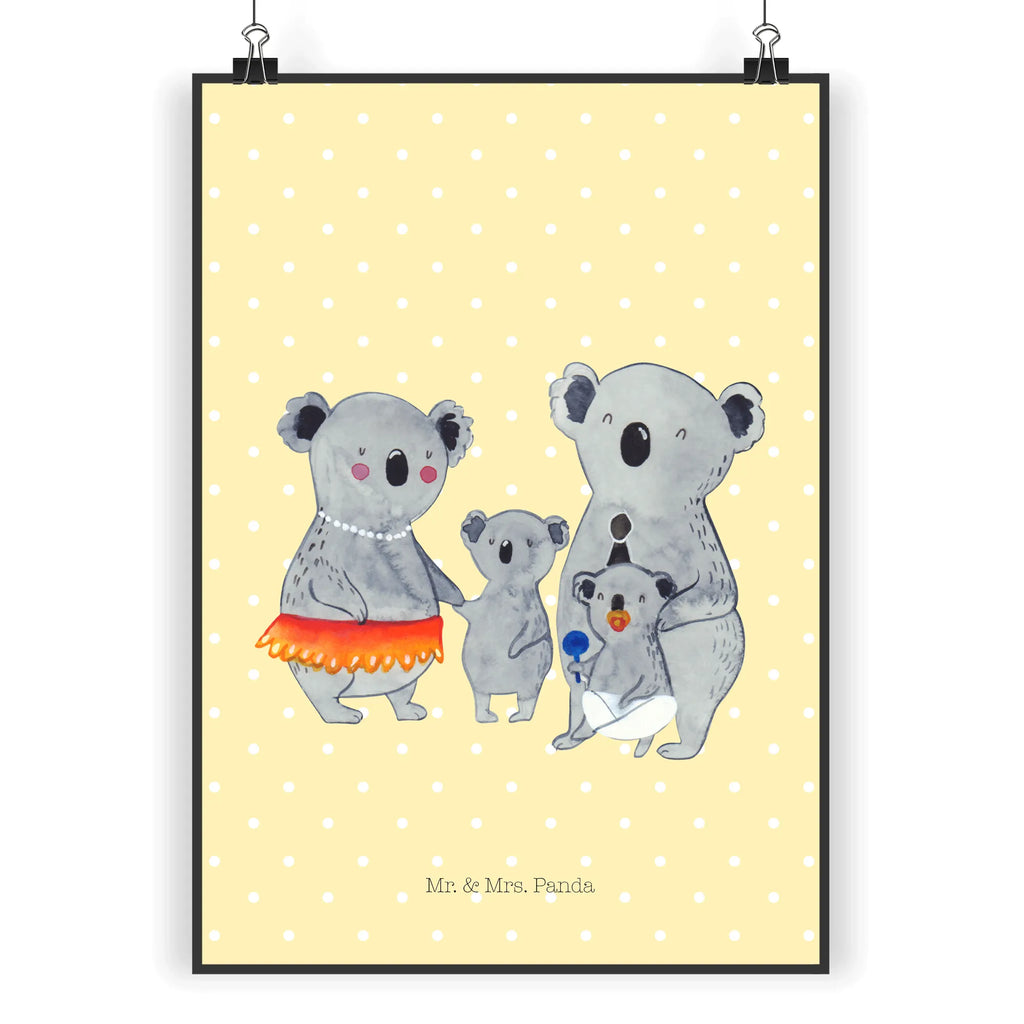 Poster Koala Familie Poster, Wandposter, Bild, Wanddeko, Küchenposter, Kinderposter, Wanddeko Bild, Raumdekoration, Wanddekoration, Handgemaltes Poster, Mr. & Mrs. Panda Poster, Designposter, Kunstdruck, Posterdruck, Familie, Vatertag, Muttertag, Bruder, Schwester, Mama, Papa, Oma, Opa, Koala, Koalas, Family, Kinder, Geschwister, Familienleben