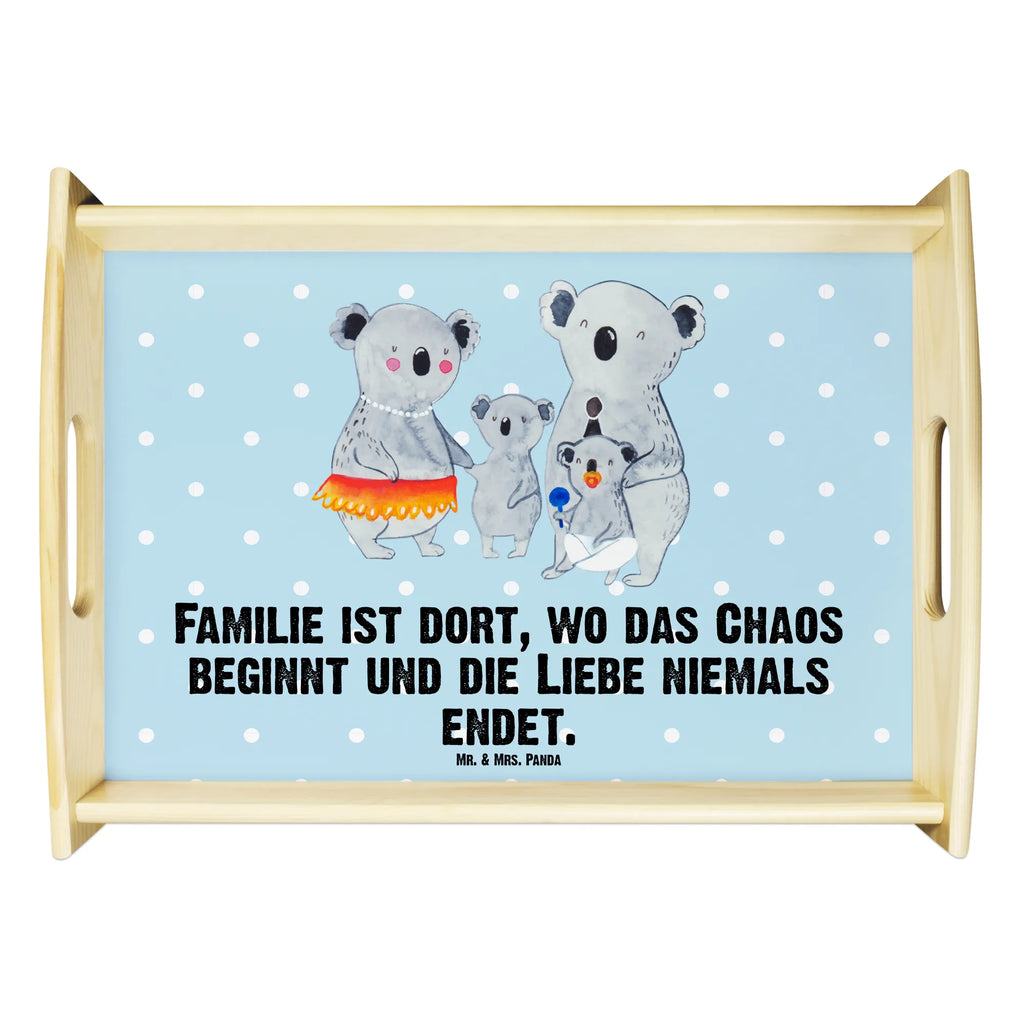 Serviertablett Koala Familie Serviertablett, Tablett, Holztablett, Küchentablett, Dekotablett, Frühstückstablett, Familie, Vatertag, Muttertag, Bruder, Schwester, Mama, Papa, Oma, Opa, Koala, Koalas, Family, Kinder, Geschwister, Familienleben