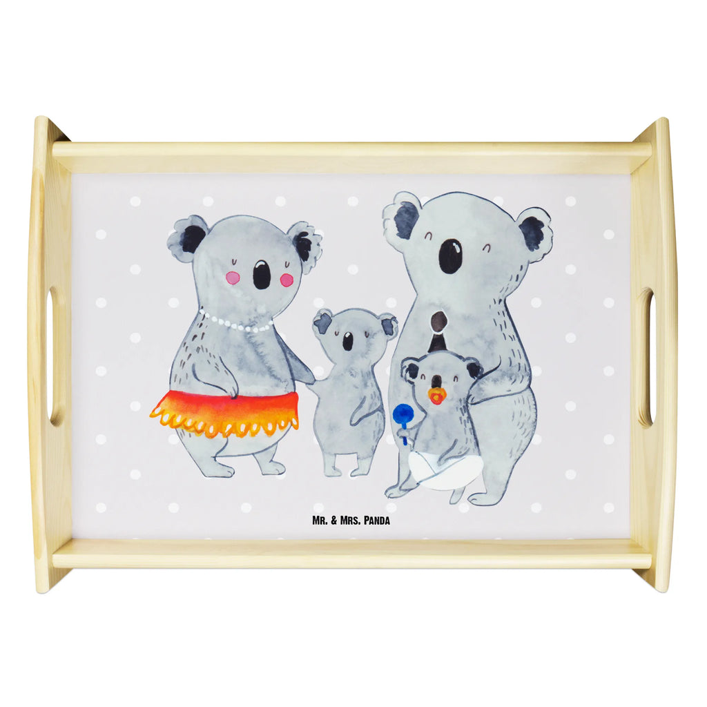 Serviertablett Koala Familie Serviertablett, Tablett, Holztablett, Küchentablett, Dekotablett, Frühstückstablett, Familie, Vatertag, Muttertag, Bruder, Schwester, Mama, Papa, Oma, Opa, Koala, Koalas, Family, Kinder, Geschwister, Familienleben