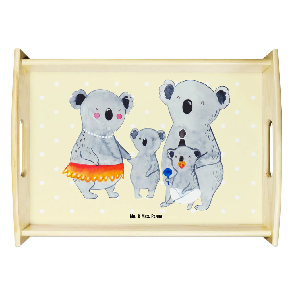 Serviertablett Koala Familie Serviertablett, Tablett, Holztablett, Küchentablett, Dekotablett, Frühstückstablett, Familie, Vatertag, Muttertag, Bruder, Schwester, Mama, Papa, Oma, Opa, Koala, Koalas, Family, Kinder, Geschwister, Familienleben