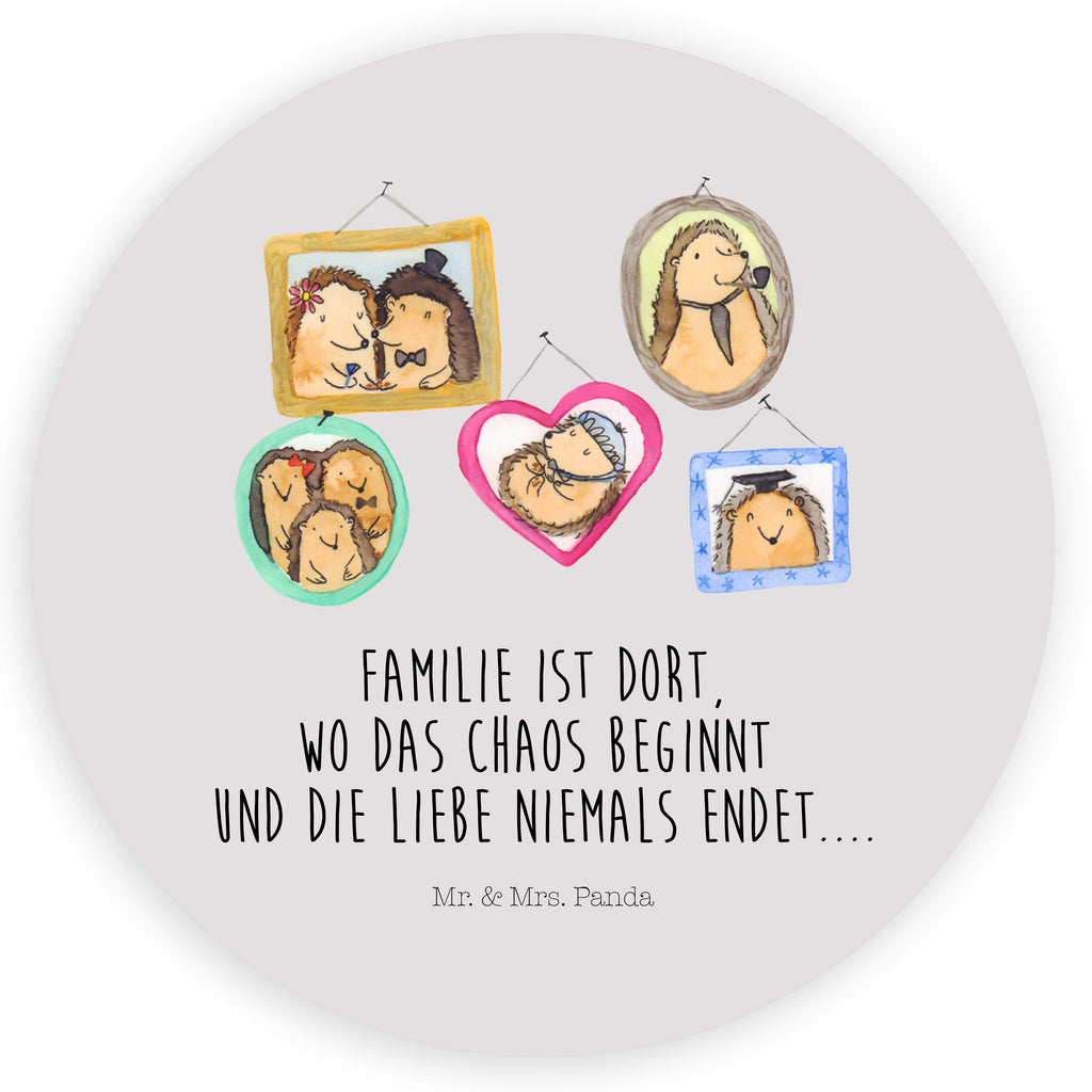 Rund Aufkleber Igel Familie Sticker, Aufkleber, Etikett, Familie, Vatertag, Muttertag, Bruder, Schwester, Mama, Papa, Oma, Opa, Liebe, Igel, Bilder, Zusammenhalt, Glück