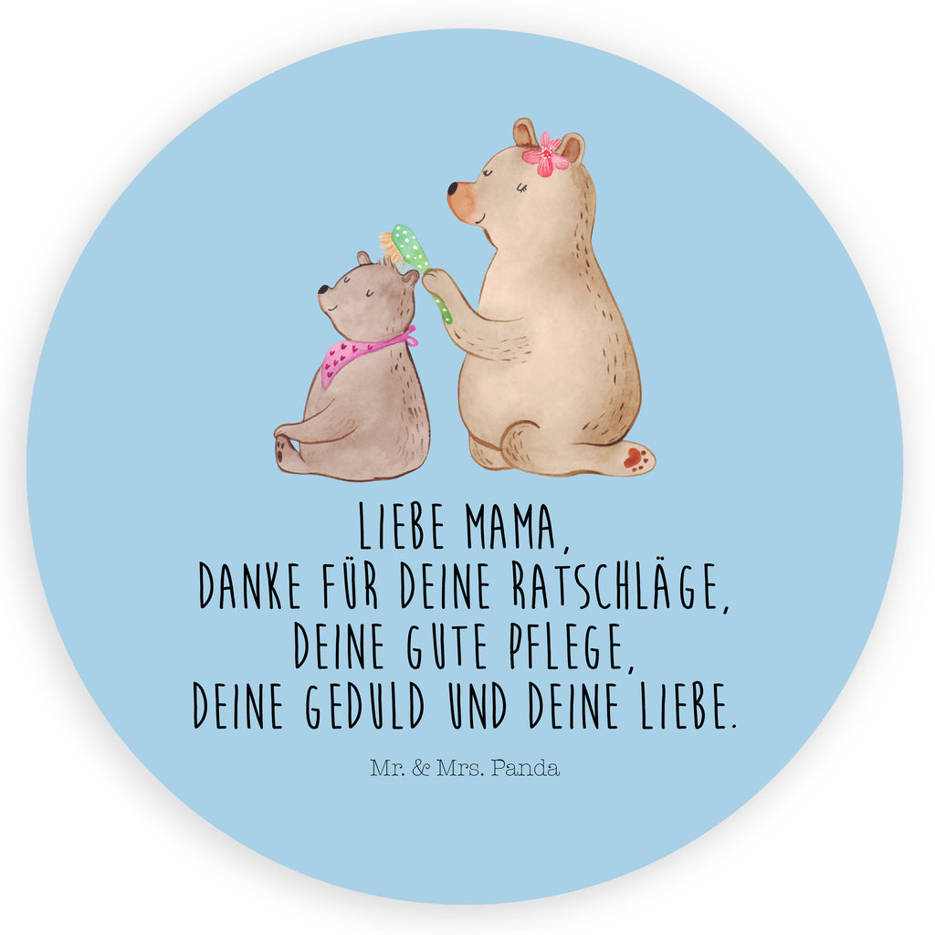 Rund Aufkleber Bär mit Kind Sticker, Aufkleber, Etikett, Familie, Vatertag, Muttertag, Bruder, Schwester, Mama, Papa, Oma, Opa, Geschenk, Mutti, Mutter