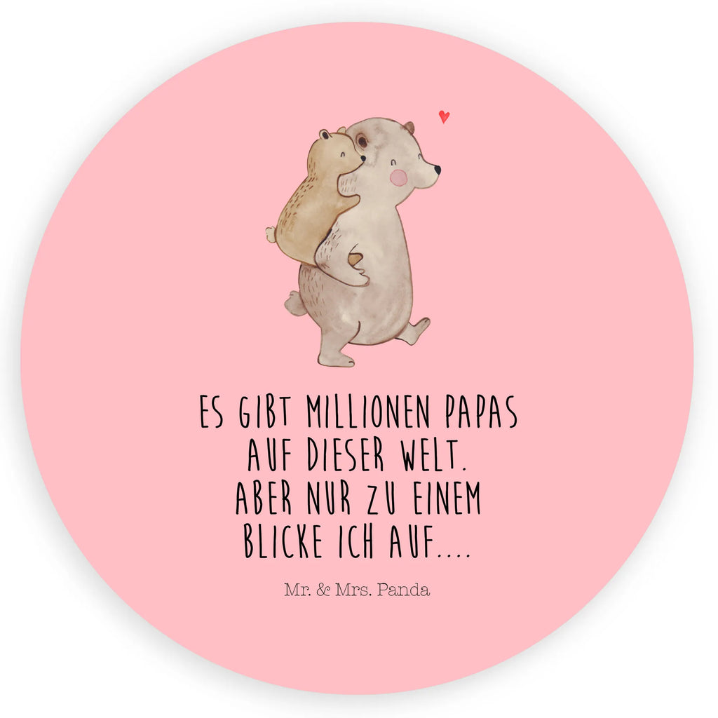 Rund Aufkleber Papa Bär Sticker, Aufkleber, Etikett, Familie, Vatertag, Muttertag, Bruder, Schwester, Mama, Papa, Oma, Opa, Geschenk, Vater, Papi, Vati, Onkel, Geburtstag