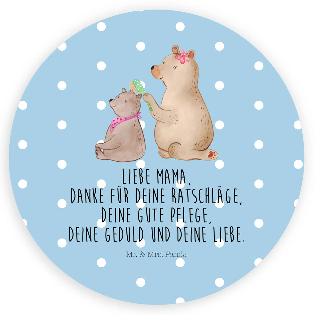 Rund Aufkleber Bär mit Kind Sticker, Aufkleber, Etikett, Familie, Vatertag, Muttertag, Bruder, Schwester, Mama, Papa, Oma, Opa, Geschenk, Mutti, Mutter