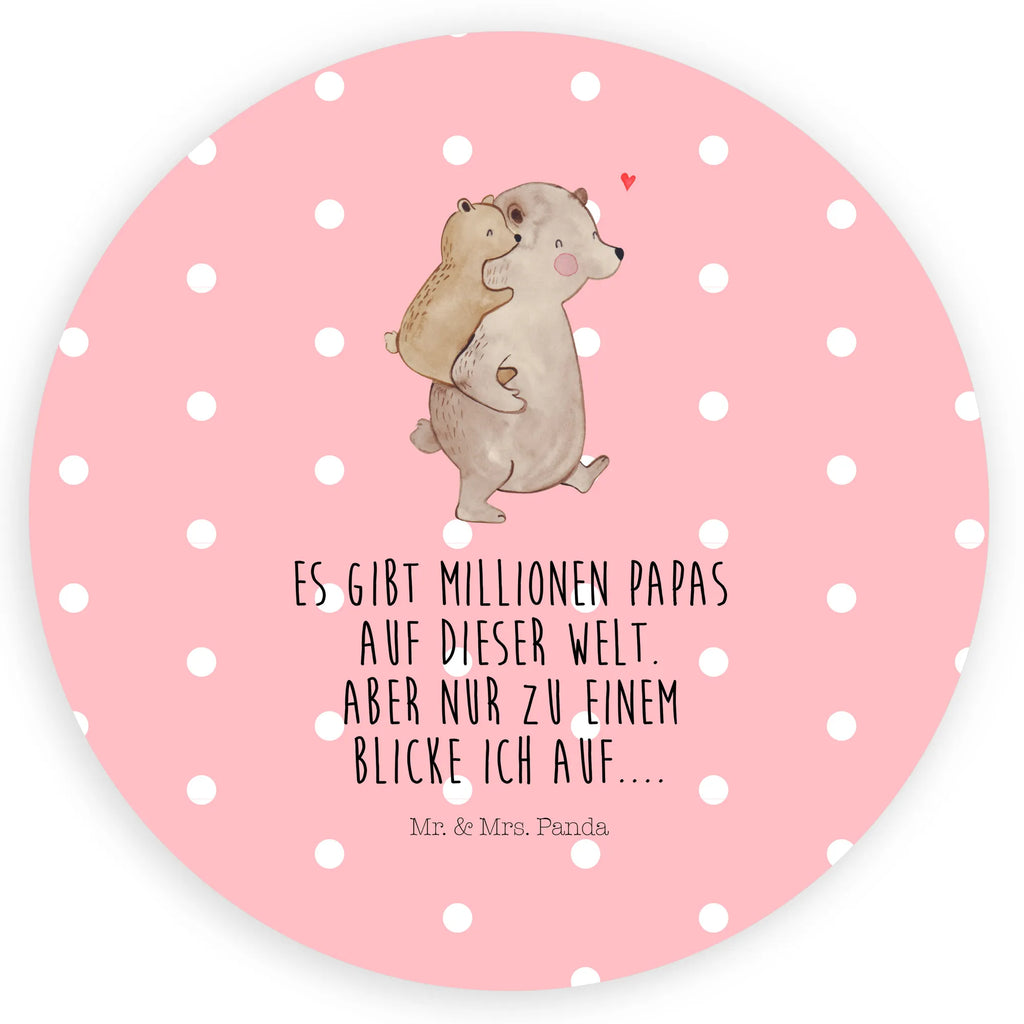 Rund Aufkleber Papa Bär Sticker, Aufkleber, Etikett, Familie, Vatertag, Muttertag, Bruder, Schwester, Mama, Papa, Oma, Opa, Geschenk, Vater, Papi, Vati, Onkel, Geburtstag