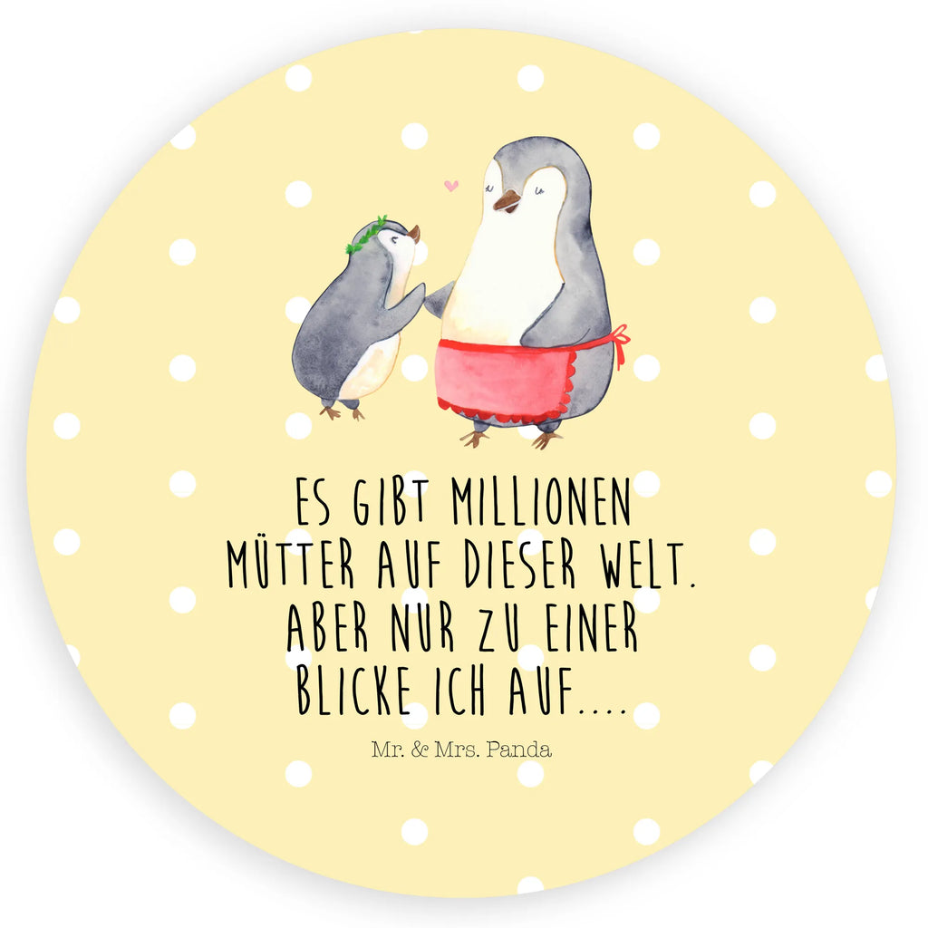 Rund Aufkleber Pinguin mit Kind Sticker, Aufkleber, Etikett, Familie, Vatertag, Muttertag, Bruder, Schwester, Mama, Papa, Oma, Opa, Geschenk, Mami, Mutti, Mutter, Geburststag