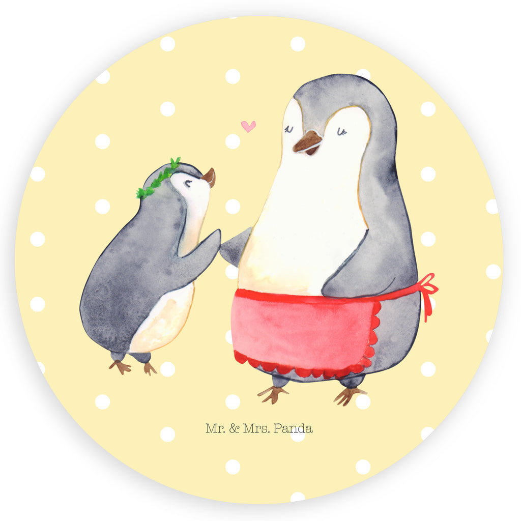 Rund Aufkleber Pinguin mit Kind Sticker, Aufkleber, Etikett, Familie, Vatertag, Muttertag, Bruder, Schwester, Mama, Papa, Oma, Opa, Geschenk, Mami, Mutti, Mutter, Geburststag