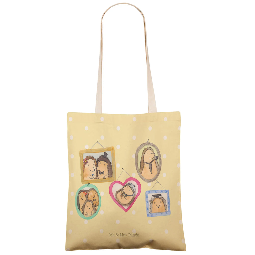 Einkaufstasche Igel Familie Tragetasche, Tasche, Beutel, Stofftasche, Baumwolltasche, Umhängetasche, Shopper, Einkaufstasche, Beuteltasche, Familie, Vatertag, Muttertag, Bruder, Schwester, Mama, Papa, Oma, Opa, Liebe, Igel, Bilder, Zusammenhalt, Glück