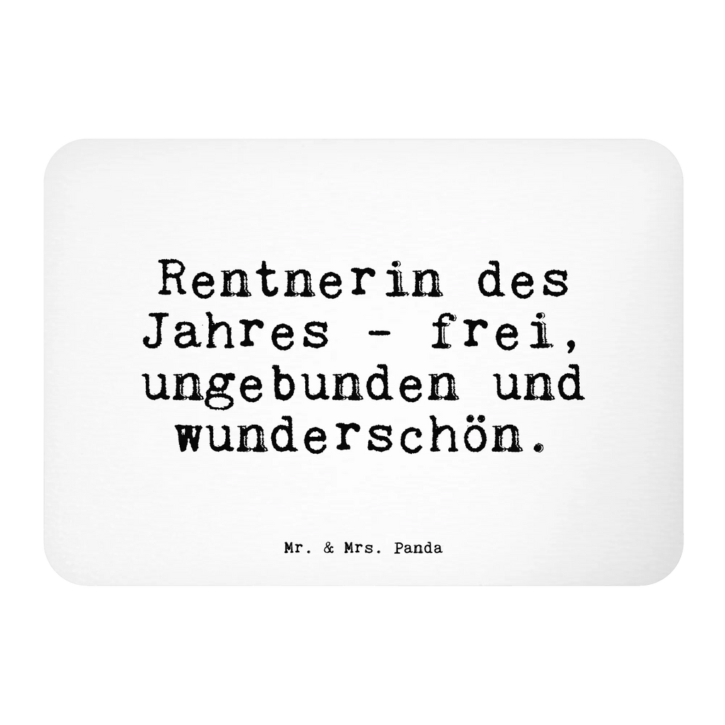 Magnet Sprüche und Zitate Rentnerin des Jahres - frei, ungebunden und wunderschön. Kühlschrankmagnet, Pinnwandmagnet, Souvenir Magnet, Motivmagnete, Dekomagnet, Whiteboard Magnet, Notiz Magnet, Kühlschrank Dekoration, Spruch, Sprüche, lustige Sprüche, Weisheiten, Zitate, Spruch Geschenke, Spruch Sprüche Weisheiten Zitate Lustig Weisheit Worte