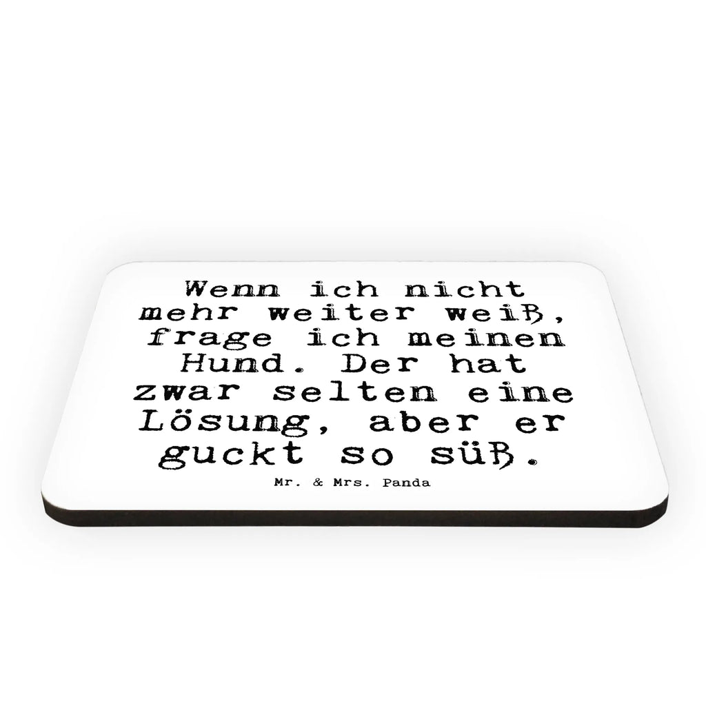 Magnet Sprüche und Zitate Wenn ich nicht mehr weiter weiß, frage ich meinen Hund. Der hat zwar selten eine Lösung, aber er guckt so süß. Kühlschrankmagnet, Pinnwandmagnet, Souvenir Magnet, Motivmagnete, Dekomagnet, Whiteboard Magnet, Notiz Magnet, Kühlschrank Dekoration, Spruch, Sprüche, lustige Sprüche, Weisheiten, Zitate, Spruch Geschenke, Spruch Sprüche Weisheiten Zitate Lustig Weisheit Worte