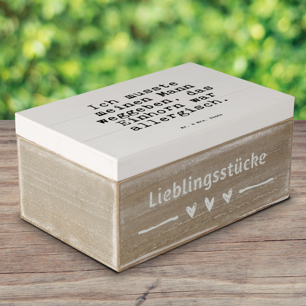 Holzkiste Sprüche und Zitate Ich musste meinen Mann weggeben, das Einhorn war allergisch. Holzkiste, Kiste, Schatzkiste, Truhe, Schatulle, XXL, Erinnerungsbox, Erinnerungskiste, Dekokiste, Aufbewahrungsbox, Geschenkbox, Geschenkdose, Spruch, Sprüche, lustige Sprüche, Weisheiten, Zitate, Spruch Geschenke, Spruch Sprüche Weisheiten Zitate Lustig Weisheit Worte