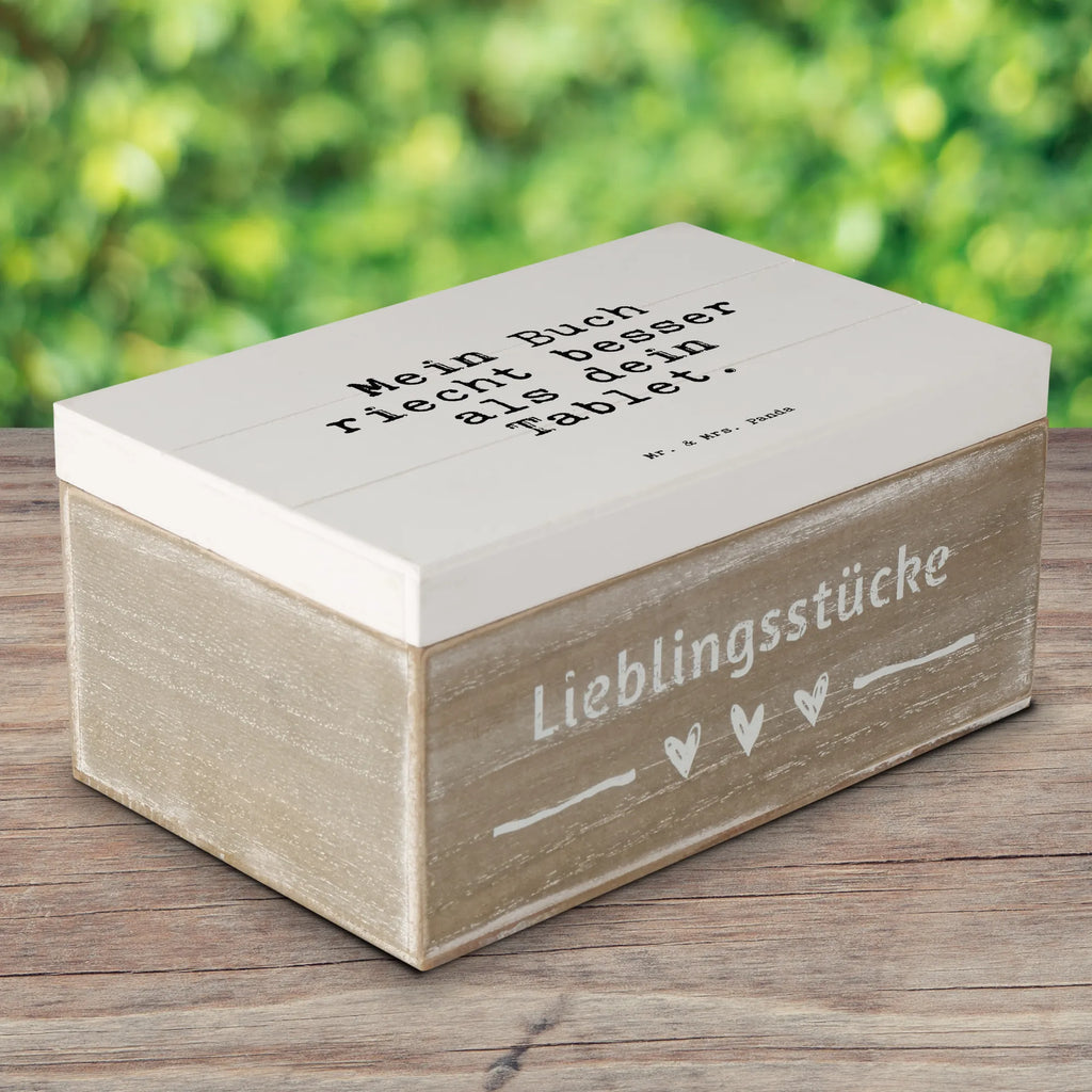 Holzkiste Sprüche und Zitate Mein Buch riecht besser als dein Tablet. Holzkiste, Kiste, Schatzkiste, Truhe, Schatulle, XXL, Erinnerungsbox, Erinnerungskiste, Dekokiste, Aufbewahrungsbox, Geschenkbox, Geschenkdose, Spruch, Sprüche, lustige Sprüche, Weisheiten, Zitate, Spruch Geschenke, Spruch Sprüche Weisheiten Zitate Lustig Weisheit Worte