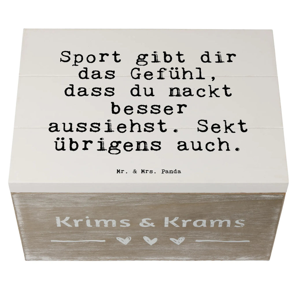 Holzkiste Sprüche und Zitate Sport gibt dir das Gefühl, dass du nackt besser aussiehst. Sekt übrigens auch. Holzkiste, Kiste, Schatzkiste, Truhe, Schatulle, XXL, Erinnerungsbox, Erinnerungskiste, Dekokiste, Aufbewahrungsbox, Geschenkbox, Geschenkdose, Spruch, Sprüche, lustige Sprüche, Weisheiten, Zitate, Spruch Geschenke, Spruch Sprüche Weisheiten Zitate Lustig Weisheit Worte