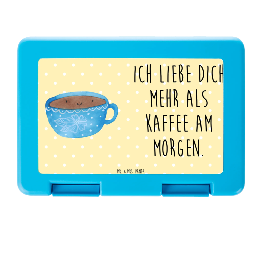 Brotdose Kaffee Tasse Brotbox, Snackbox, Lunch box, Butterbrotdose, Brotzeitbox, Tiermotive, Gute Laune, lustige Sprüche, Tiere, Kaffee, Tasse, Liebe, Geschmack, Genuss, Glücklich