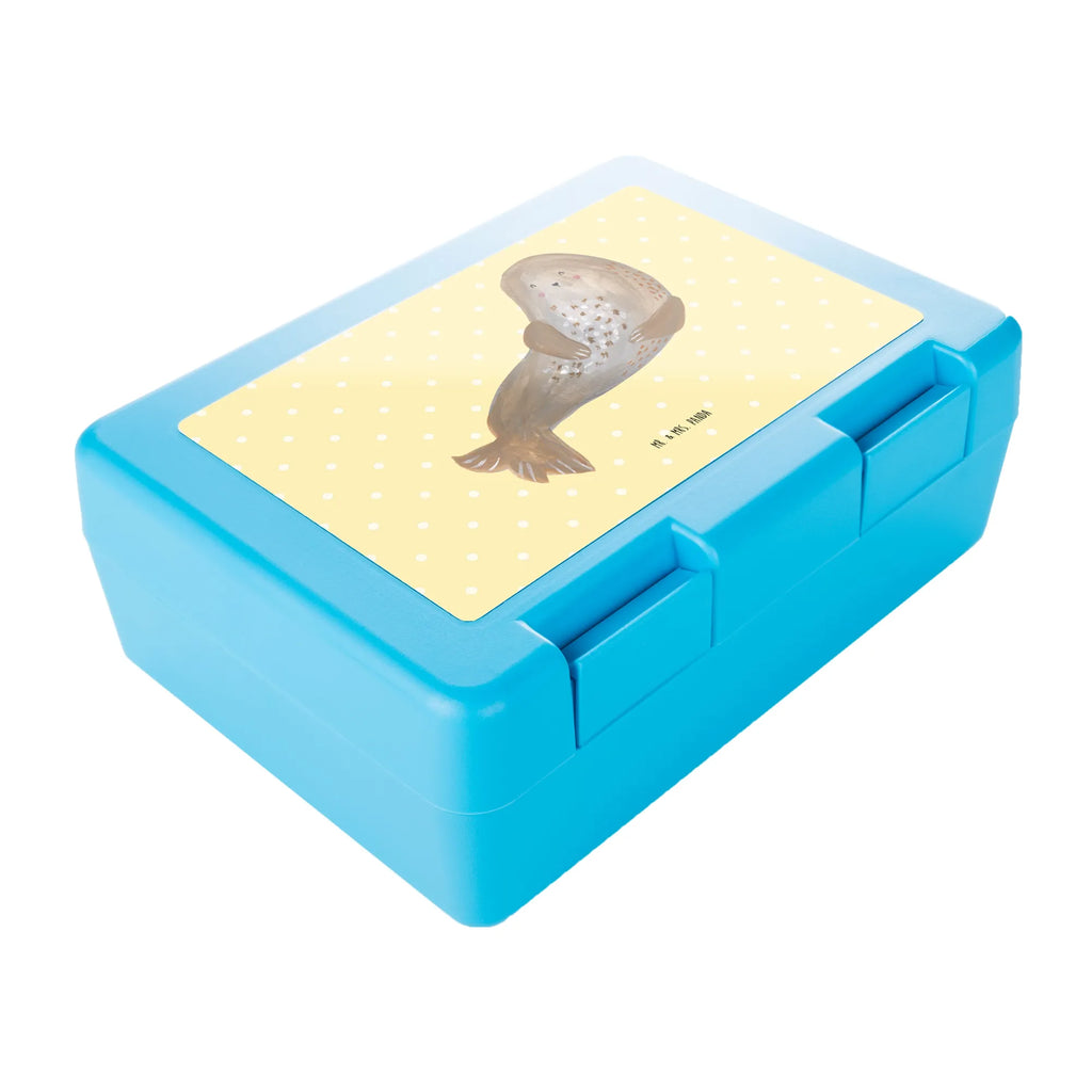 Brotdose Robbe Lachen Brotbox, Snackbox, Lunch box, Butterbrotdose, Brotzeitbox, Tiermotive, Gute Laune, lustige Sprüche, Tiere, Robbe, Robben, Seehund, Strand, Meerestier, Ostsee, Nordsee