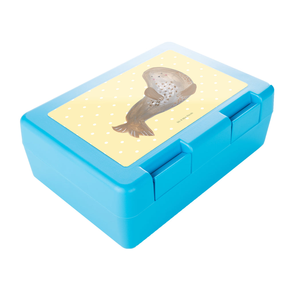 Brotdose Robbe Lachen Brotbox, Snackbox, Lunch box, Butterbrotdose, Brotzeitbox, Tiermotive, Gute Laune, lustige Sprüche, Tiere, Robbe, Robben, Seehund, Strand, Meerestier, Ostsee, Nordsee