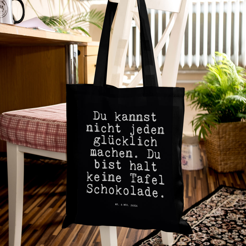 Tragetasche Du kannst nicht jeden... Beuteltasche, Beutel, Einkaufstasche, Jutebeutel, Stoffbeutel, Tasche, Shopper, Umhängetasche, Strandtasche, Schultertasche, Stofftasche, Tragetasche, Badetasche, Jutetasche, Einkaufstüte, Laptoptasche, Spruch, Sprüche, lustige Sprüche, Weisheiten, Zitate, Spruch Geschenke, Spruch Sprüche Weisheiten Zitate Lustig Weisheit Worte