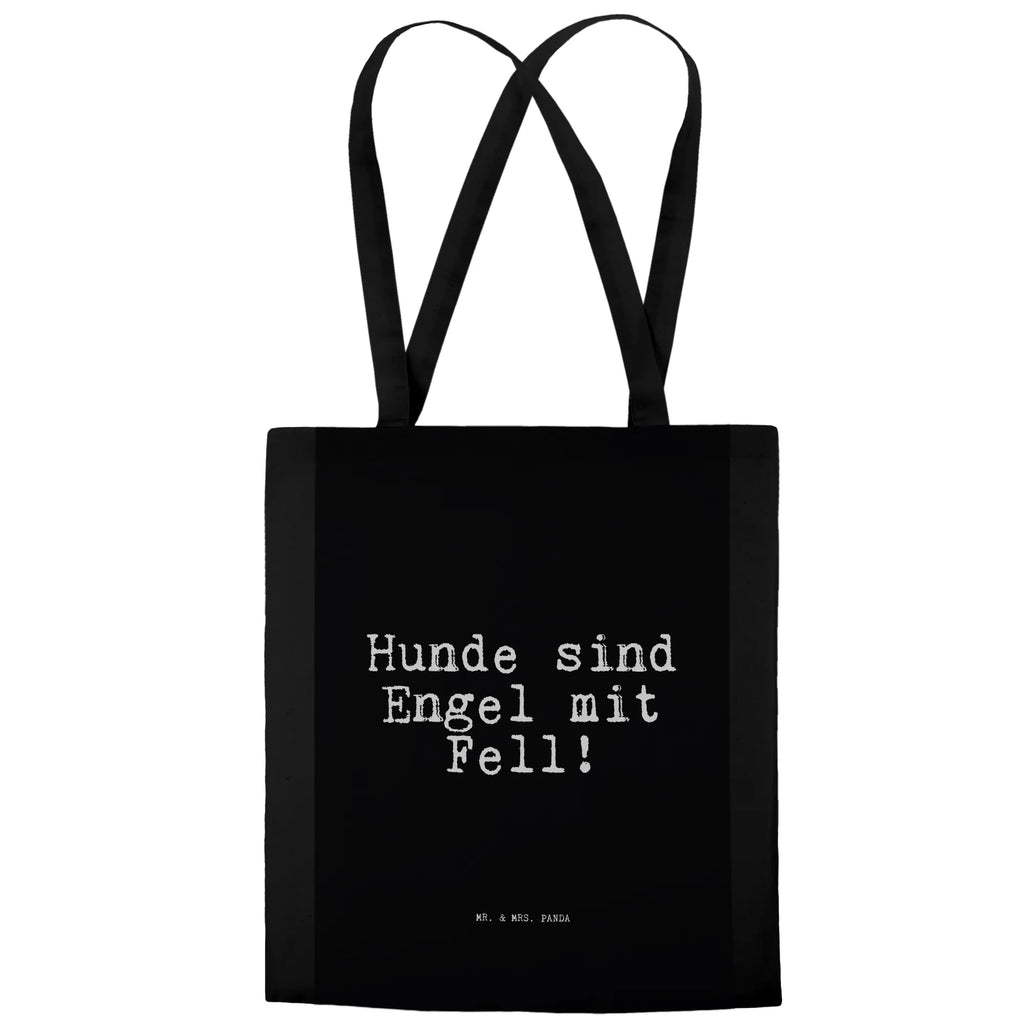 Tragetasche Hunde sind Engel mit... Beuteltasche, Beutel, Einkaufstasche, Jutebeutel, Stoffbeutel, Tasche, Shopper, Umhängetasche, Strandtasche, Schultertasche, Stofftasche, Tragetasche, Badetasche, Jutetasche, Einkaufstüte, Laptoptasche, Spruch, Sprüche, lustige Sprüche, Weisheiten, Zitate, Spruch Geschenke, Spruch Sprüche Weisheiten Zitate Lustig Weisheit Worte