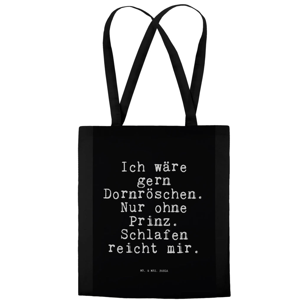 Tragetasche Ich wäre gern Dornröschen.... Beuteltasche, Beutel, Einkaufstasche, Jutebeutel, Stoffbeutel, Tasche, Shopper, Umhängetasche, Strandtasche, Schultertasche, Stofftasche, Tragetasche, Badetasche, Jutetasche, Einkaufstüte, Laptoptasche, Spruch, Sprüche, lustige Sprüche, Weisheiten, Zitate, Spruch Geschenke, Spruch Sprüche Weisheiten Zitate Lustig Weisheit Worte