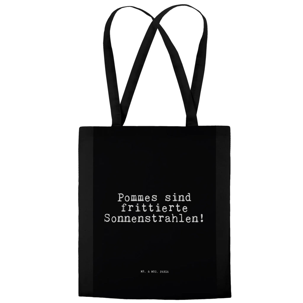 Tragetasche Pommes sind frittierte Sonnenstrahlen!... Beuteltasche, Beutel, Einkaufstasche, Jutebeutel, Stoffbeutel, Tasche, Shopper, Umhängetasche, Strandtasche, Schultertasche, Stofftasche, Tragetasche, Badetasche, Jutetasche, Einkaufstüte, Laptoptasche, Spruch, Sprüche, lustige Sprüche, Weisheiten, Zitate, Spruch Geschenke, Spruch Sprüche Weisheiten Zitate Lustig Weisheit Worte