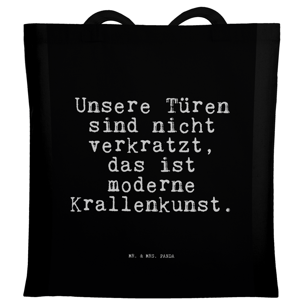 Tragetasche Unsere Türen sind nicht... Beuteltasche, Beutel, Einkaufstasche, Jutebeutel, Stoffbeutel, Tasche, Shopper, Umhängetasche, Strandtasche, Schultertasche, Stofftasche, Tragetasche, Badetasche, Jutetasche, Einkaufstüte, Laptoptasche, Spruch, Sprüche, lustige Sprüche, Weisheiten, Zitate, Spruch Geschenke, Spruch Sprüche Weisheiten Zitate Lustig Weisheit Worte