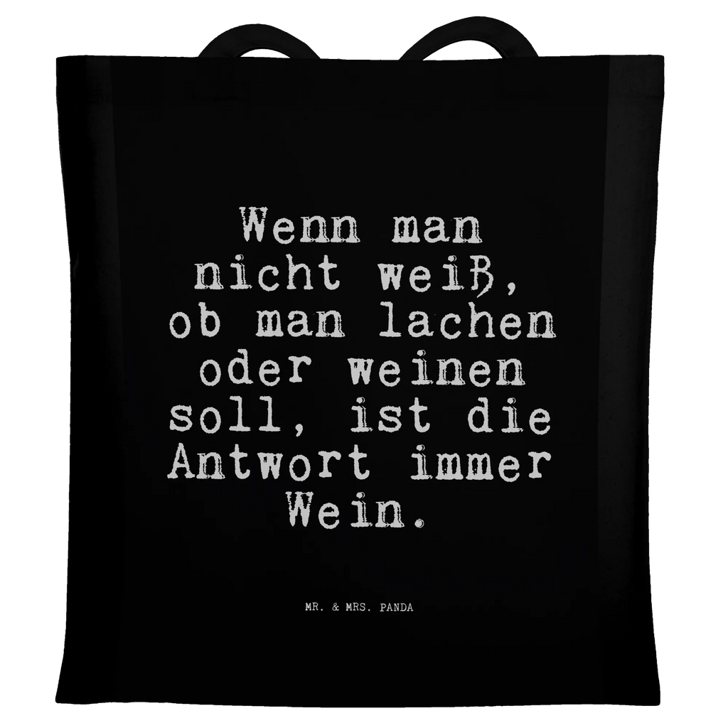 Tragetasche Wenn man nicht weiß,... Beuteltasche, Beutel, Einkaufstasche, Jutebeutel, Stoffbeutel, Tasche, Shopper, Umhängetasche, Strandtasche, Schultertasche, Stofftasche, Tragetasche, Badetasche, Jutetasche, Einkaufstüte, Laptoptasche, Spruch, Sprüche, lustige Sprüche, Weisheiten, Zitate, Spruch Geschenke, Spruch Sprüche Weisheiten Zitate Lustig Weisheit Worte