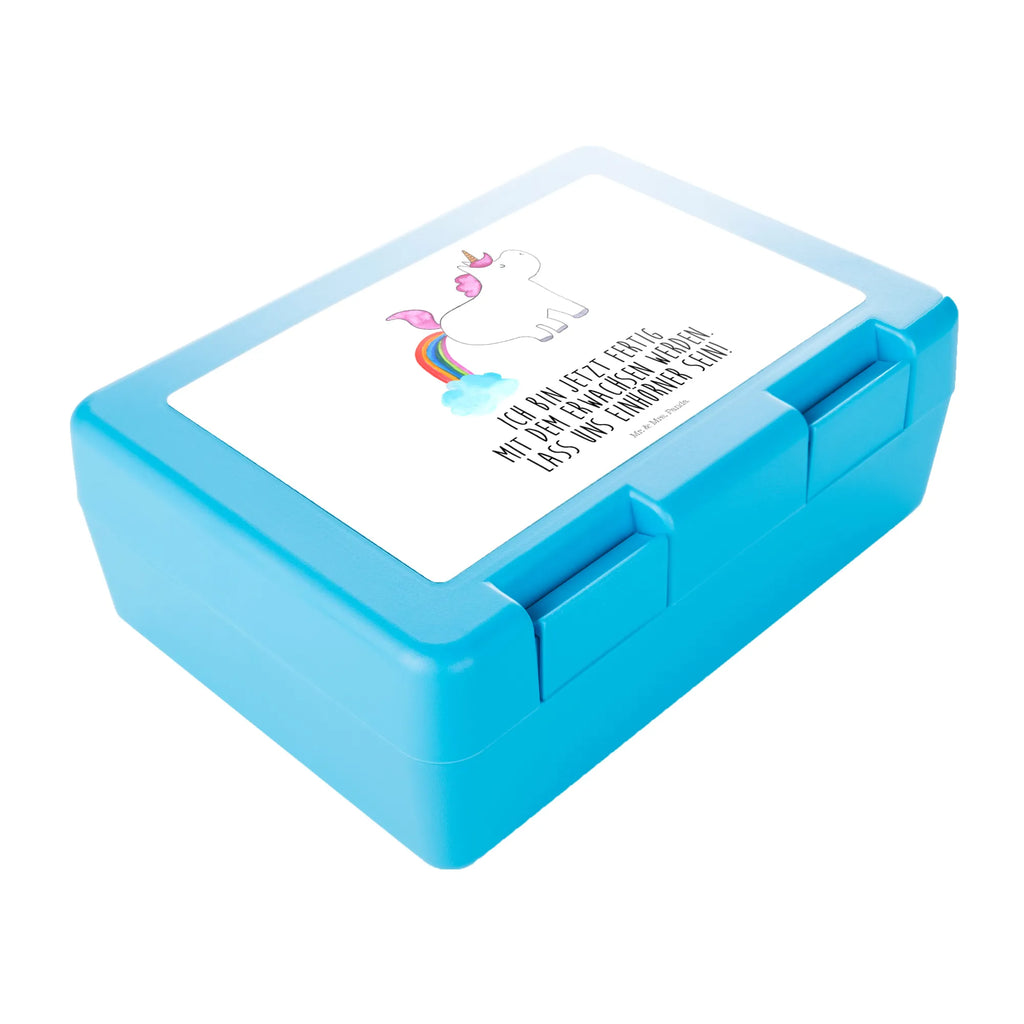 Brotdose Einhorn Pupsen Brotbox, Snackbox, Lunch box, Butterbrotdose, Brotzeitbox, Einhorn, Einhörner, Einhorn Deko, Pegasus, Unicorn, Pups, Regenbogen, Glitzer, Einhornpower, Erwachsenwerden, Spaß, lustig, Freundin