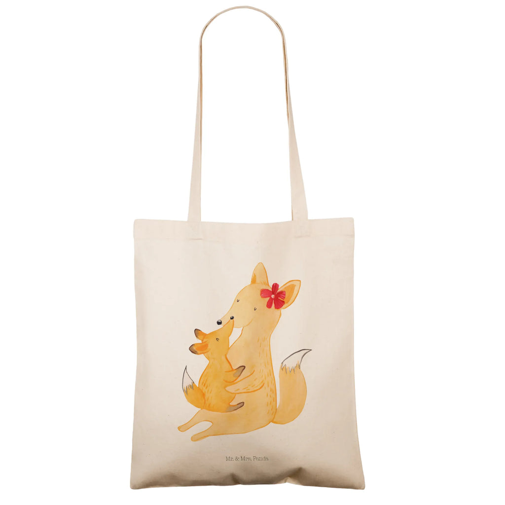 Tragetasche Fuchs Mama & Kind Beuteltasche, Beutel, Einkaufstasche, Jutebeutel, Stoffbeutel, Tasche, Shopper, Umhängetasche, Strandtasche, Schultertasche, Stofftasche, Tragetasche, Badetasche, Jutetasche, Einkaufstüte, Laptoptasche, Familie, Vatertag, Muttertag, Bruder, Schwester, Mama, Papa, Oma, Opa, Mutter, Tochter, Lieblingstochter, Beste Tochter, Geschenk