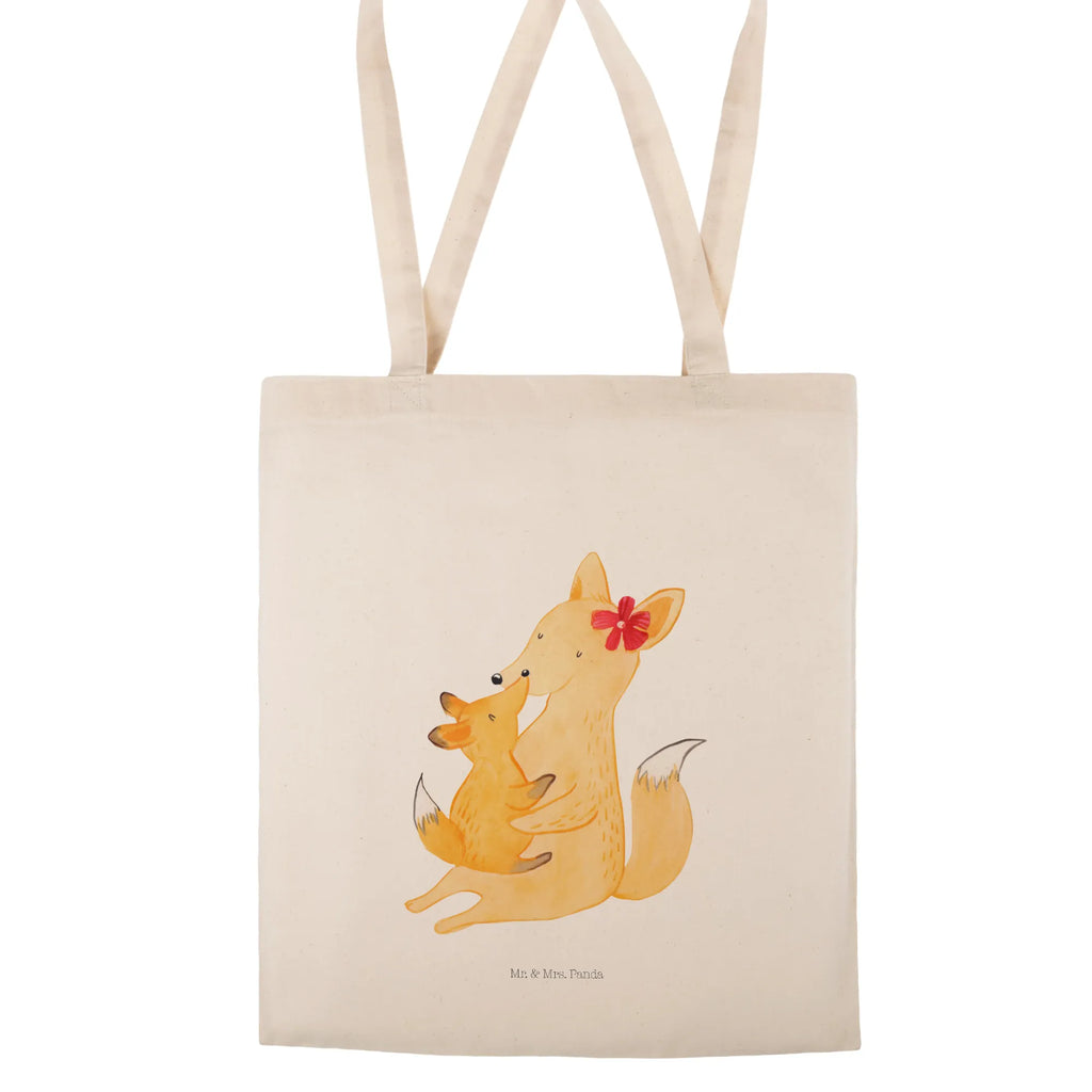 Tragetasche Fuchs Mama & Kind Beuteltasche, Beutel, Einkaufstasche, Jutebeutel, Stoffbeutel, Tasche, Shopper, Umhängetasche, Strandtasche, Schultertasche, Stofftasche, Tragetasche, Badetasche, Jutetasche, Einkaufstüte, Laptoptasche, Familie, Vatertag, Muttertag, Bruder, Schwester, Mama, Papa, Oma, Opa, Mutter, Tochter, Lieblingstochter, Beste Tochter, Geschenk