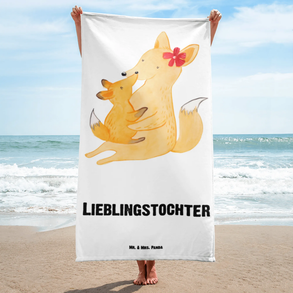 XL Badehandtuch Fuchs Mama & Kind Handtuch, Badetuch, Duschtuch, Strandtuch, Saunatuch, Familie, Vatertag, Muttertag, Bruder, Schwester, Mama, Papa, Oma, Opa, Mutter, Tochter, Lieblingstochter, Beste Tochter, Geschenk