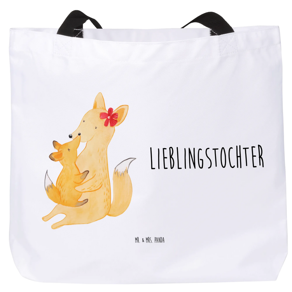 Shopper Fuchs Mama & Kind Beutel, Einkaufstasche, Tasche, Strandtasche, Einkaufsbeutel, Shopper, Schultasche, Freizeittasche, Tragebeutel, Schulbeutel, Alltagstasche, Familie, Vatertag, Muttertag, Bruder, Schwester, Mama, Papa, Oma, Opa, Mutter, Tochter, Lieblingstochter, Beste Tochter, Geschenk