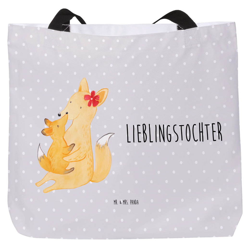 Shopper Fuchs Mama & Kind Beutel, Einkaufstasche, Tasche, Strandtasche, Einkaufsbeutel, Shopper, Schultasche, Freizeittasche, Tragebeutel, Schulbeutel, Alltagstasche, Familie, Vatertag, Muttertag, Bruder, Schwester, Mama, Papa, Oma, Opa, Mutter, Tochter, Lieblingstochter, Beste Tochter, Geschenk