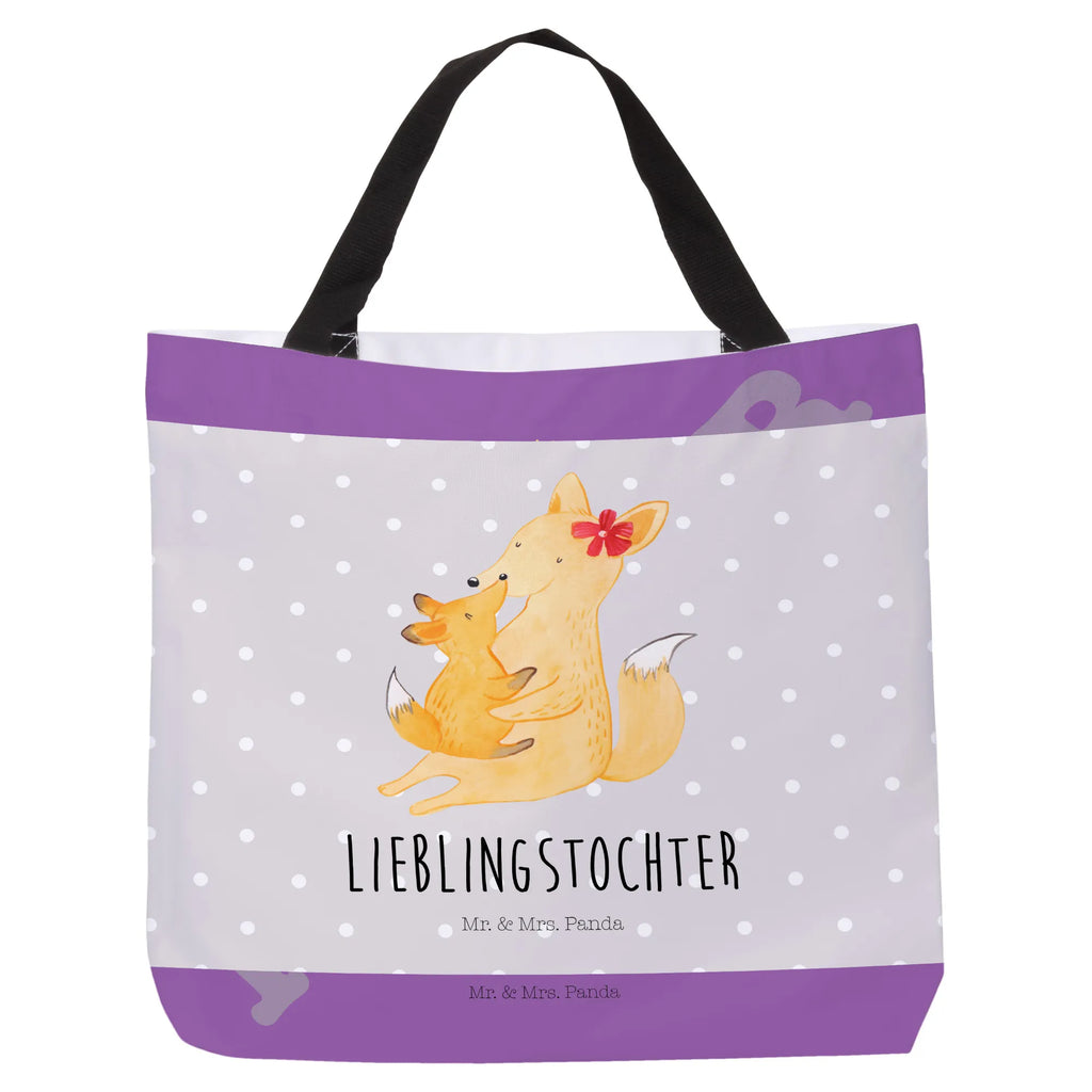 Shopper Fuchs Mama & Kind Beutel, Einkaufstasche, Tasche, Strandtasche, Einkaufsbeutel, Shopper, Schultasche, Freizeittasche, Tragebeutel, Schulbeutel, Alltagstasche, Familie, Vatertag, Muttertag, Bruder, Schwester, Mama, Papa, Oma, Opa, Mutter, Tochter, Lieblingstochter, Beste Tochter, Geschenk