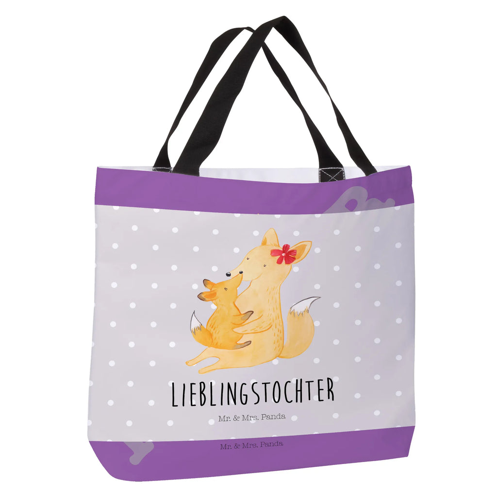 Shopper Fuchs Mama & Kind Beutel, Einkaufstasche, Tasche, Strandtasche, Einkaufsbeutel, Shopper, Schultasche, Freizeittasche, Tragebeutel, Schulbeutel, Alltagstasche, Familie, Vatertag, Muttertag, Bruder, Schwester, Mama, Papa, Oma, Opa, Mutter, Tochter, Lieblingstochter, Beste Tochter, Geschenk