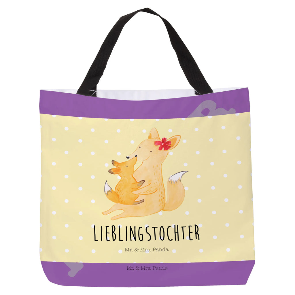 Shopper Fuchs Mama & Kind Beutel, Einkaufstasche, Tasche, Strandtasche, Einkaufsbeutel, Shopper, Schultasche, Freizeittasche, Tragebeutel, Schulbeutel, Alltagstasche, Familie, Vatertag, Muttertag, Bruder, Schwester, Mama, Papa, Oma, Opa, Mutter, Tochter, Lieblingstochter, Beste Tochter, Geschenk