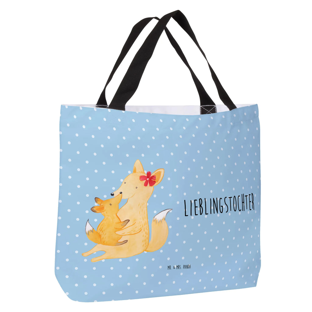 Shopper Fuchs Mama & Kind Beutel, Einkaufstasche, Tasche, Strandtasche, Einkaufsbeutel, Shopper, Schultasche, Freizeittasche, Tragebeutel, Schulbeutel, Alltagstasche, Familie, Vatertag, Muttertag, Bruder, Schwester, Mama, Papa, Oma, Opa, Mutter, Tochter, Lieblingstochter, Beste Tochter, Geschenk