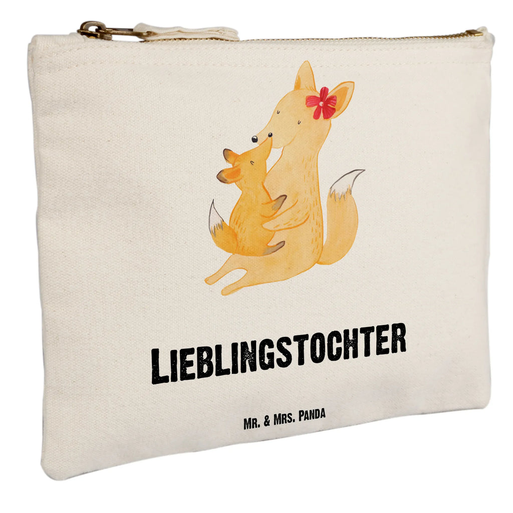 Schminktasche Fuchs Mama & Kind Schminktasche, Kosmetiktasche, Kosmetikbeutel, Stiftemäppchen, Etui, Federmappe, Makeup, XXL, Schminketui, Kosmetiketui, Schlamperetui, Familie, Vatertag, Muttertag, Bruder, Schwester, Mama, Papa, Oma, Opa, Mutter, Tochter, Lieblingstochter, Beste Tochter, Geschenk